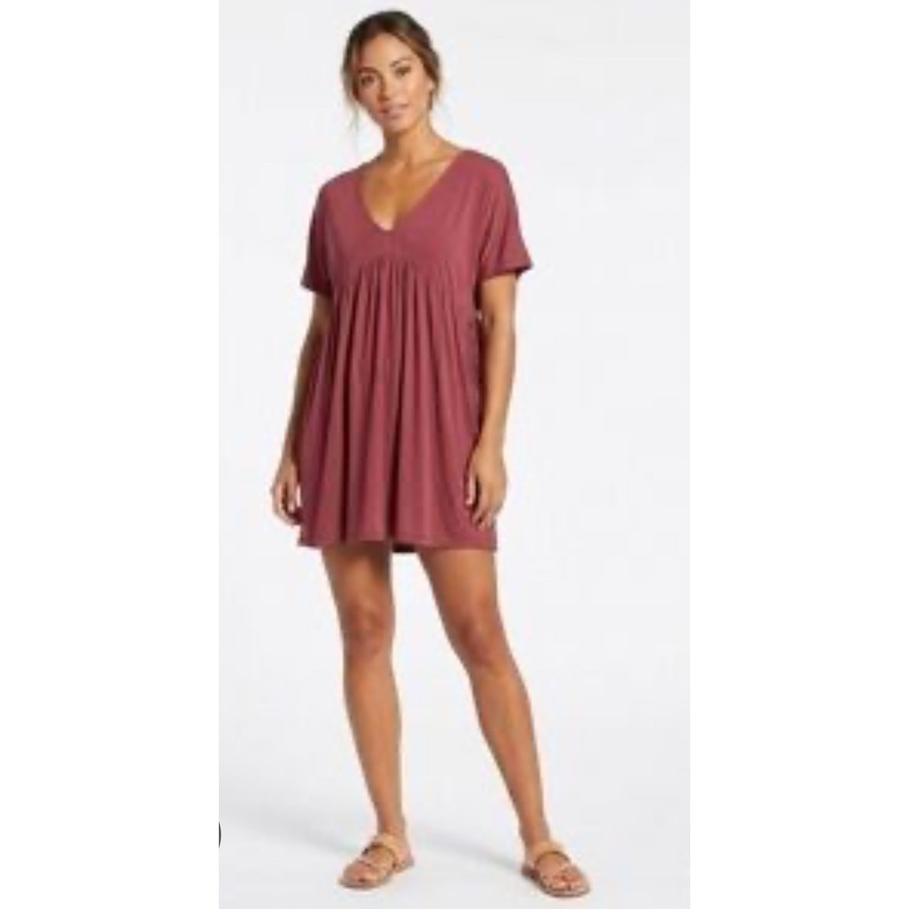 Olivia Rae NY Flowy Boho Cottagecore Babydoll Shift Mini Dress Pink Small EUC